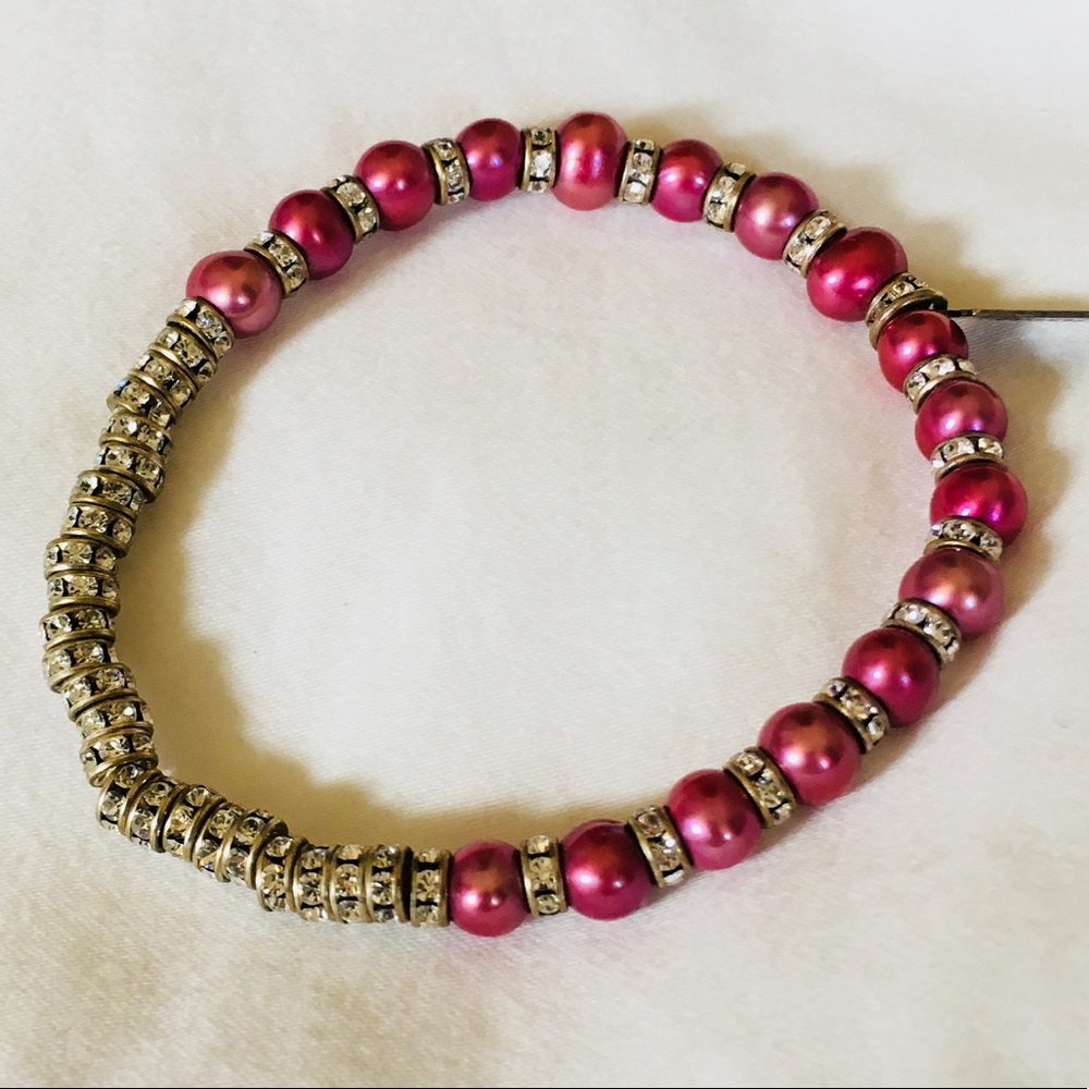 Semi-Precious Stone Crystal Bracelet